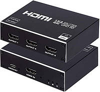 Сплиттер 1x3 HDMI Splitter 4K x 2K Совместимость с HDTV, STB, DVD, PS3, проектором и т. д.