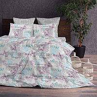 Евро комплект постельного белья Бязь 195x215
