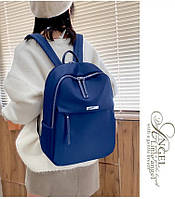 Рюкзак жіночий нейлоновий 37*28 см. Синій арт 9917-4
