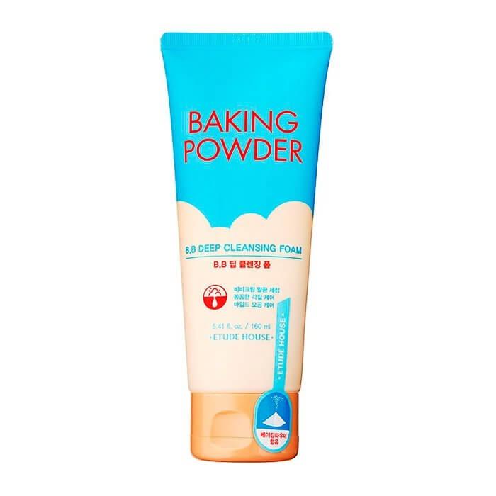 Пінка для глибокого очищення шкіри обличчя та зняття макіяжу Baking Powder BB Deep Cleansing Foam Etude House 160 мл, фото 1