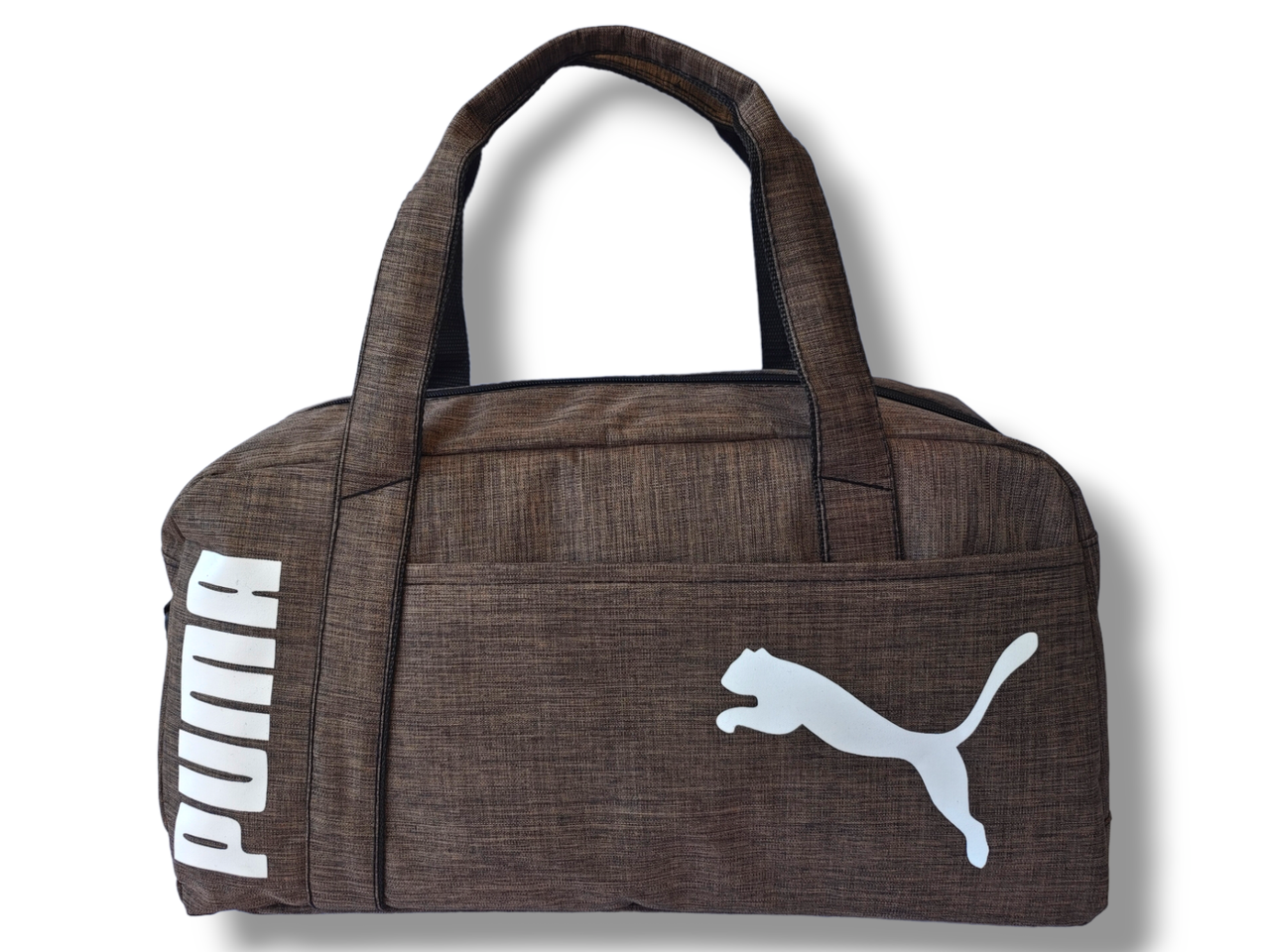 Спортивная сумка Puma люкс качества Коричневая 50х28х22