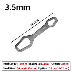 Багатофункціональний двосторонній гайковий ключ Torx 8-13 мм 14-22 мм