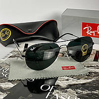 Сонцезахисні Окуляри Рей Бен Ray Ban Aviator Краплі RB3025 33 Чорні Cкло (Osale)