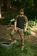 Форма армейская мультикам штаны + футболка, Тактический боевой комплект ВСУ лето