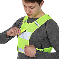 Жилет світловідбивний зі світлодіодом SEEYU RST-19-1LED салатовий