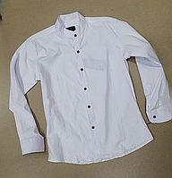 Рубашка для мальчика 11-16 лет VARETTI белая с длинным рукавом, Размер детской одежды (по росту) 146, Цвет