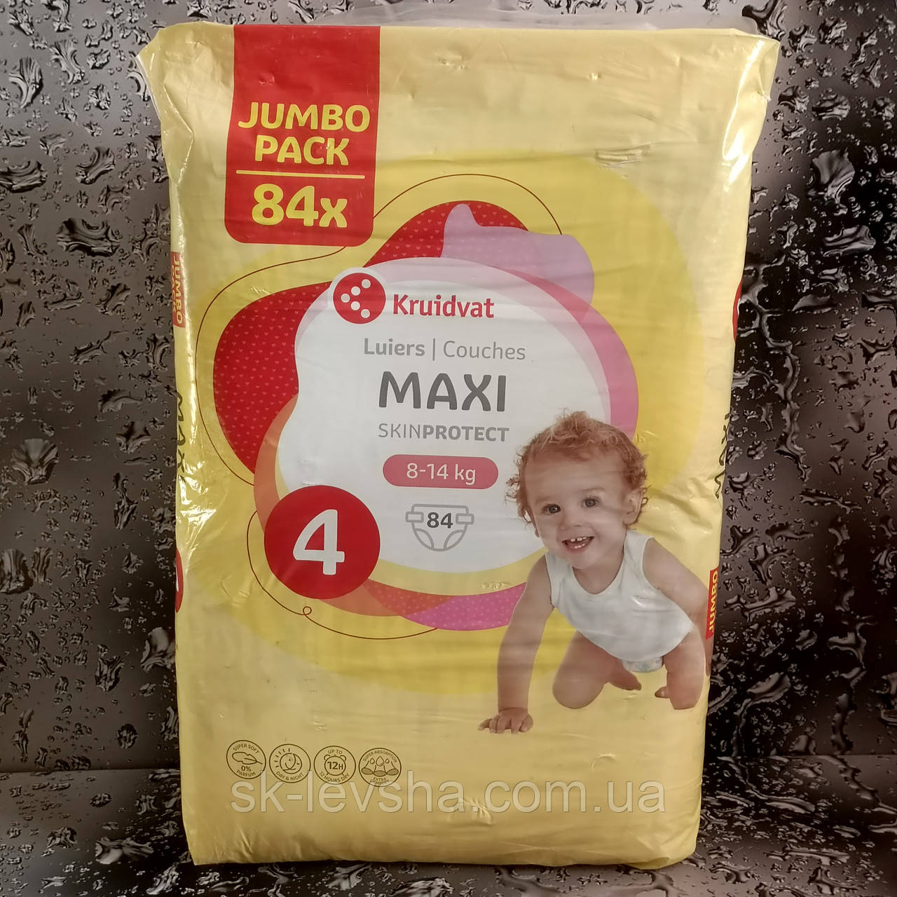 Підгузки дитячі Kruidvat Skin Protect 4 Maxi (8-14 кг.) 84 шт.