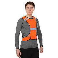 Жилет світловідбивний із кишенею SEEYU RST-09 жовтогарячий