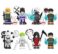 Набор человечки Наруто фигурки для лего lego 8 штук мини фигурка