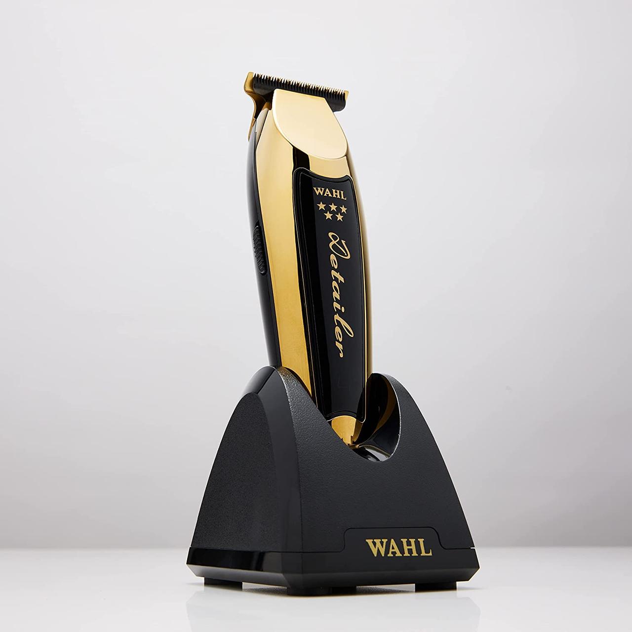 Тример для стрижки і окантовки акумуляторно-мережевий Wahl Detailer Wide Cordless Li Gold (08171-716)