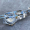 Годинник наручний Patek Philippe Nautilus Silver/Gold-Black/Blue преміального ААА класу, фото 8