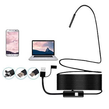 М'який ендоскоп 3в1 Android-OTG для смартфона 5,5 м 3.5 мм