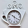 Настінний годинник для кухні "Чашка" Білий (30х28 см) Time, фото 3