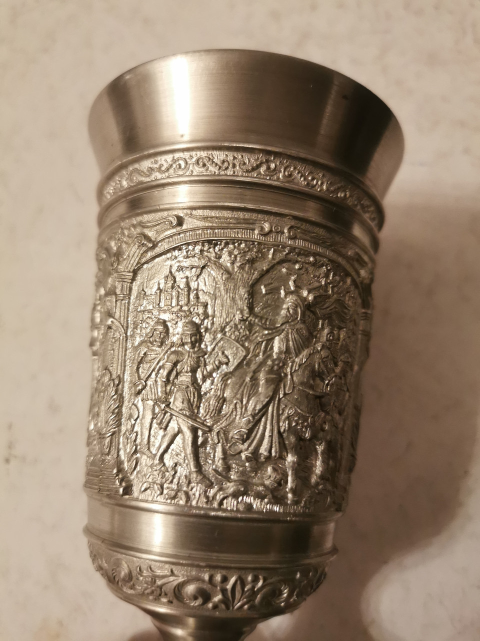 Винні Келих з олова На олов'яне весілля, фото 1