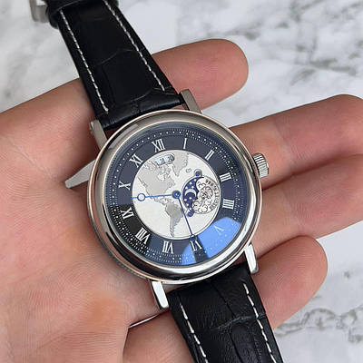 Годинник Breguet Silver-Black преміального ААА класу