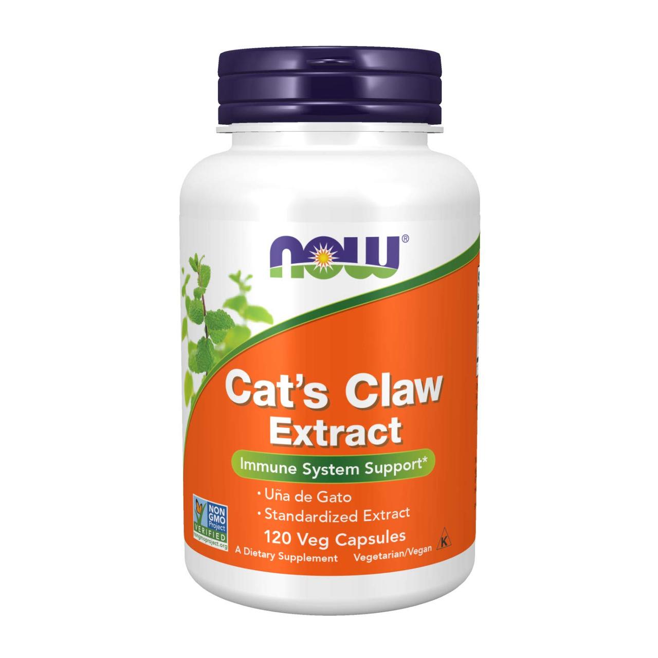 Екстракт котячого пазура NOW Cats Claw Extract 120 veg caps