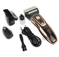 Бритва, триммер, машинка для стрижки волос головы, усов носа и бороды Gemei GM-595 тример электробритва V&Vsf