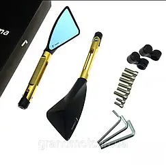 Дзеркала для мотоцикла Rizoma 255 мм Triangle (різні кольори) Сірий