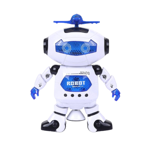 Танцюючий робот на батарейках Lezhou Toys Dancing Robot 99444-2 Сірий | Робот дитячий Dance 99444-2 сірий