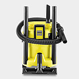 Karcher Пилосос WD 2-18 господарьский, акумуляторний, 12л, 18В, без АКБ и ЗП, фото 4