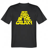 Мужская футболка Best dad in the galaxy