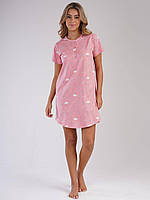 Ночная сорочка с цветочным принтом Vienetta 0751, Розовый, M