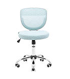 Крісло Лео – комплектація Хром – механізм M-1 (Tilt) – оббивка Блакитний, фото 2