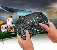 Бездротова міні-клавіатура KEYBOARD MWK08 wireless i8 + touch з акумулятором, тачпадом і підсвічуванням