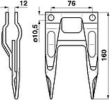 Палець подвійний шумахер (Shcumaher) Z11785, Z11785, 322702450, 06503514, 410100001, фото 3