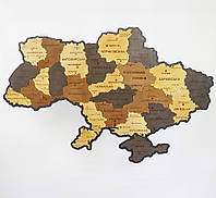 Мапа України настінна велика 3D об'ємна в коробці ручна робота 143*100 см Гранд Презент 17