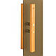 Скляні двері для лазні та сауни Tesli Lux Sateen 700х1900 мм загартоване скло матова бронза, фото 3