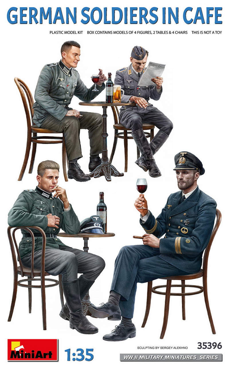Пластикова модель 1/35 Mini-art 35396 німецькі воєнні в кафе