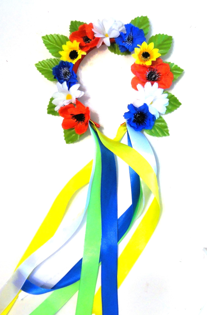Український вінок коронкою дитячий від 3 до 8 рочків - фото 3 - id-p619508599