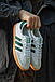 Чоловічі Кросівки Adidas Samba OG White Green 41-42-43-44-45, фото 2