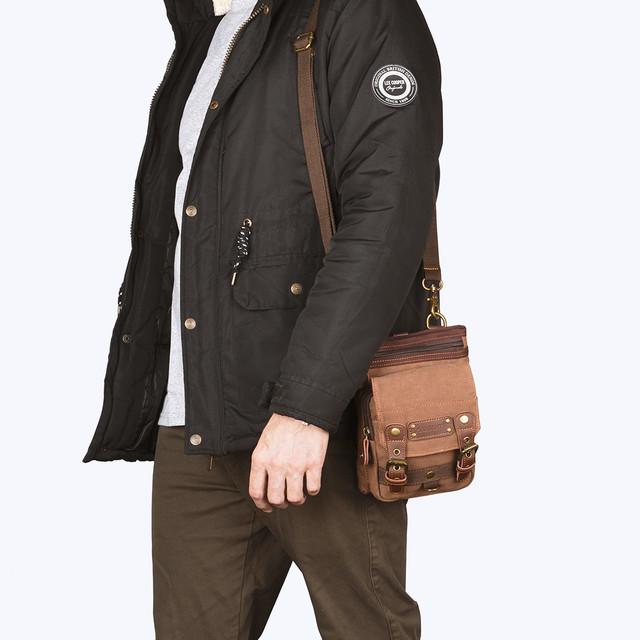 Фото сумка чоловіча Augur через плече коричнева