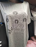 Стильна жіноча футболка зі стразами, фото 2