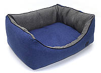 Лежак для собак и кошек Лофт синий 300х400х180