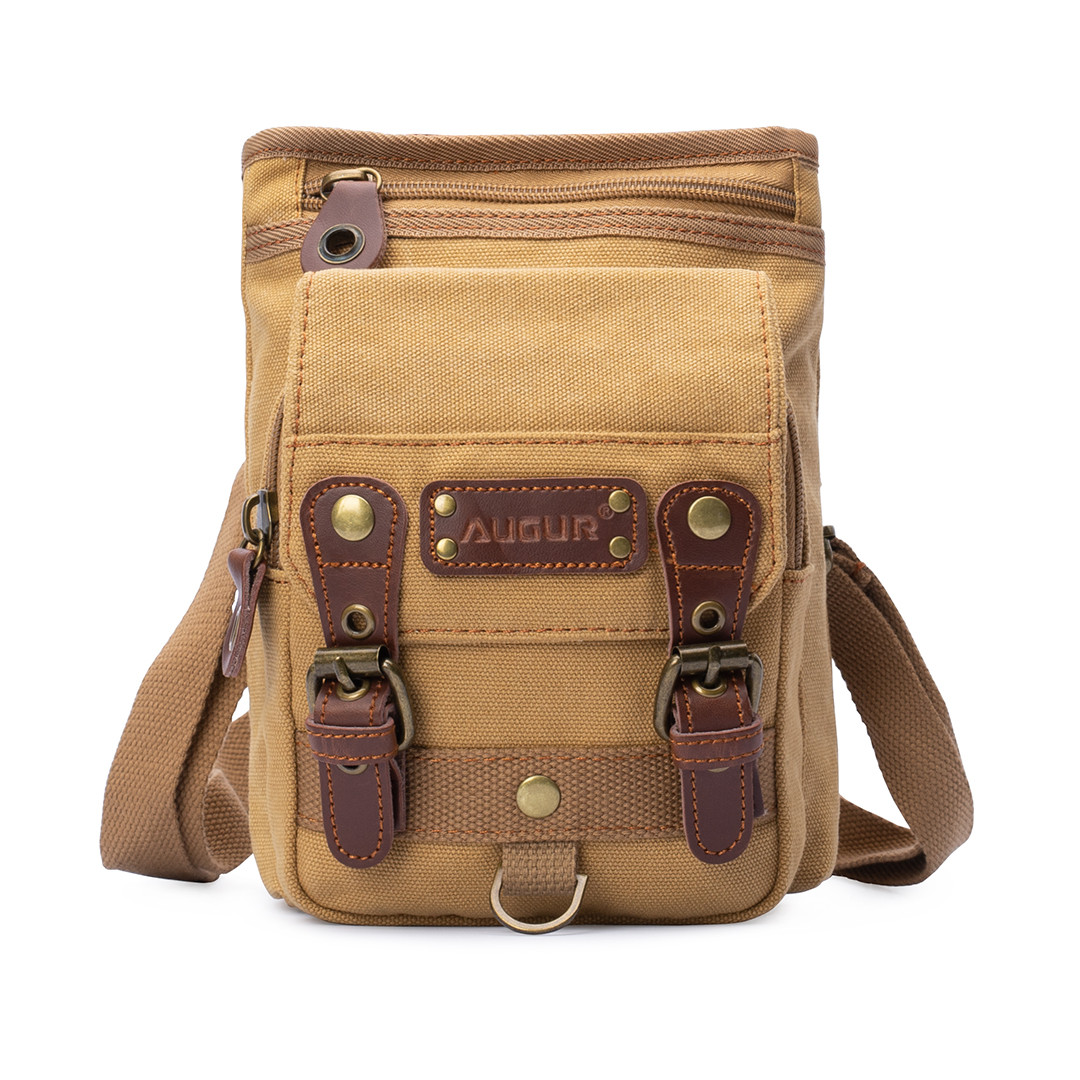 Сумка чоловіча Augur через плече бежева арт.00126