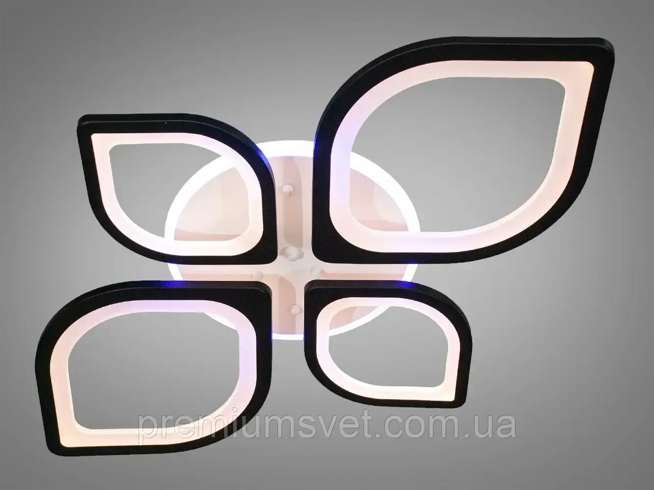 Люстра світлодіодна стельова 8073/2+2 BK LED 3 color dimmer