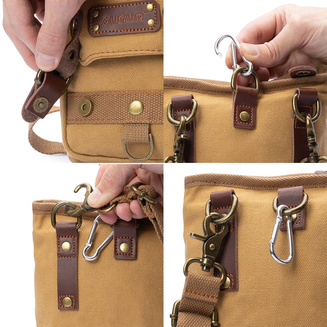 Фото сумка чоловіча Augur через плече бежева