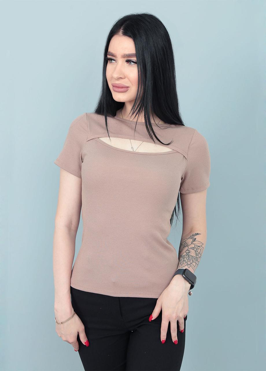 Футболка з вирізом "Bianka" Батал, фото 1