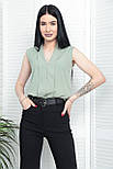 Літня блузка без рукавів "Valerie" Норма та батал, фото 4