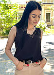 Літня блузка з глибоким декольте "Gloria" Батал, фото 2