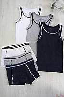 Комплект майка и трусики с полосами для мальчика (1-2 года см.) DBG socks