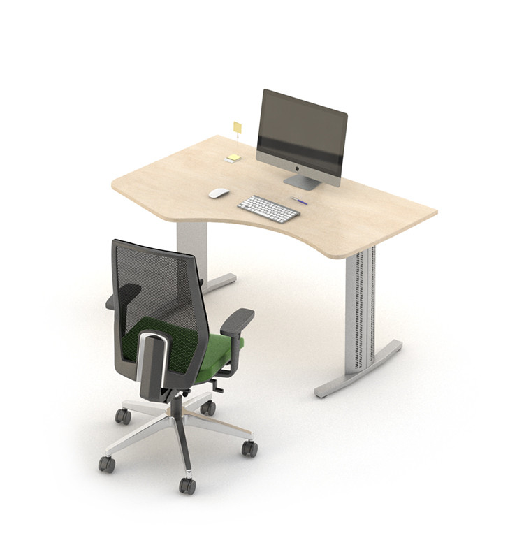 Письмовий кутовий стіл Техно-плюс T1.82.16 ніжки метал стільниця ДСП 1600х900 мм (MConcept-ТМ)