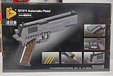 Конструктор  670007 Пистолет Colt M1911 Браунинг самозарядный 333 детали стріляє, фото 2