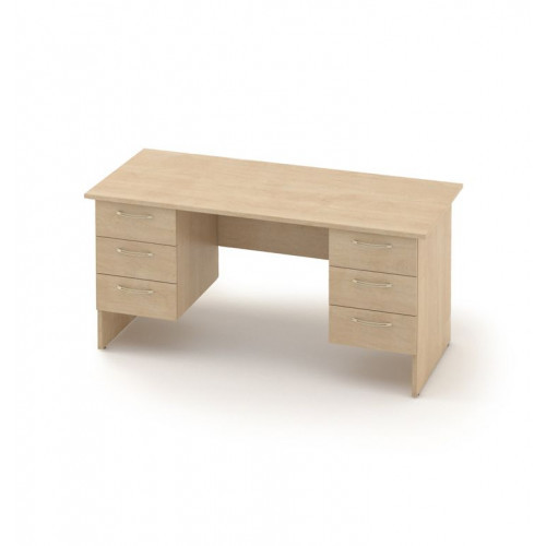 Письмовий двотумбовий стіл Атрибут A1.01.16 стільниця ДСП 1600*700 мм (MConcept-ТМ)