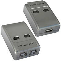 Розгалужувач MT-VIKI USB A Свіч (switch) на 2 гнізда USB B (MT-SW221)