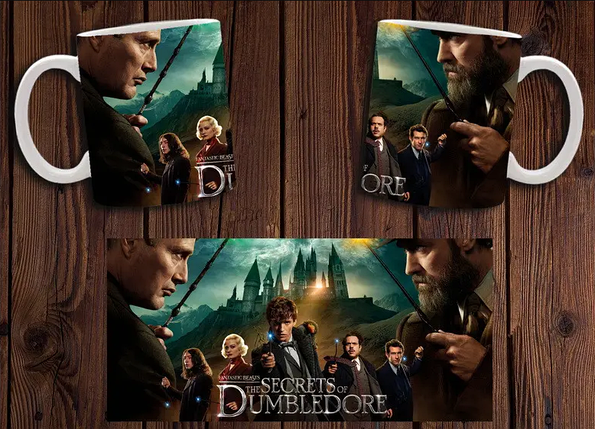 Чашка біла керамічна з принтом "Фантастичні тварини" Fantastic Beasts ABC, фото 1