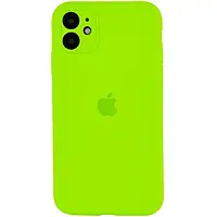 Чохол для Apple iPhone 12 Full Case Камера/низ закриті Neon Green